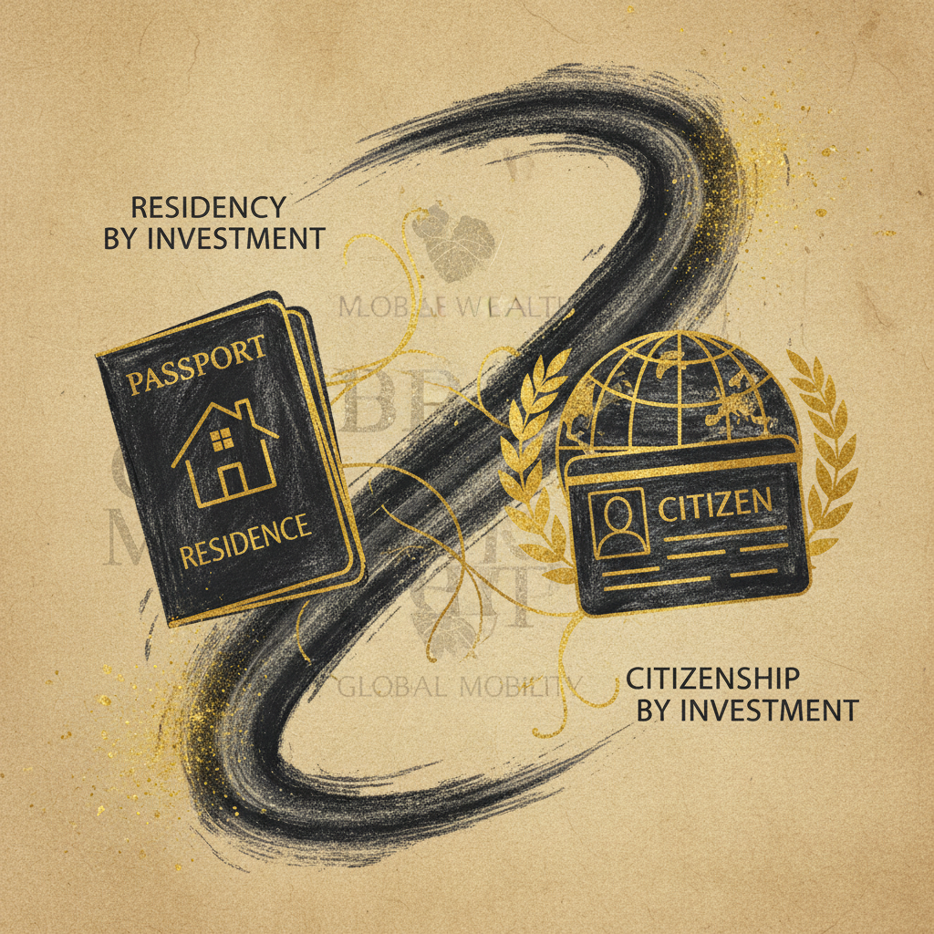 residency by investment vs citizenship by investment
